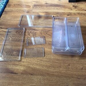 Acrylic storage containers spare parts.
